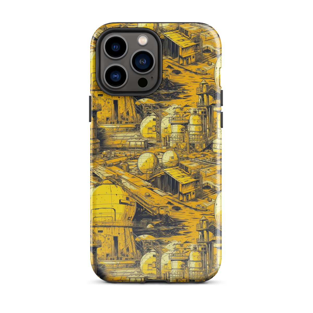 Moon Base - Yellow - Tough Case for iPhone® - Image 11