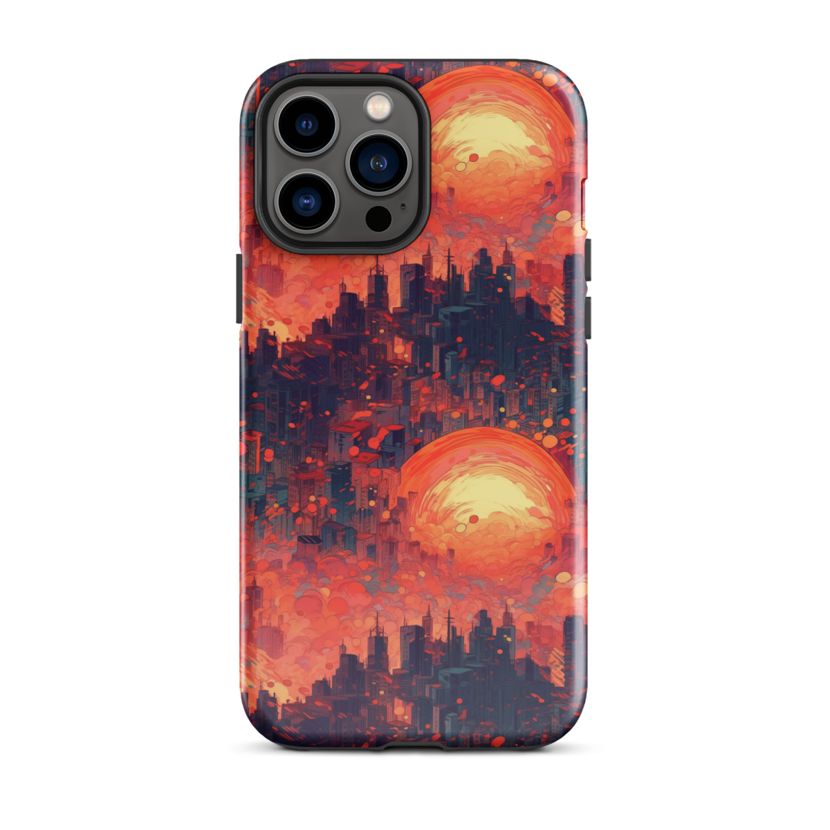 Fiery Dawn - Red/Black - Tough Case for iPhone® - Image 11