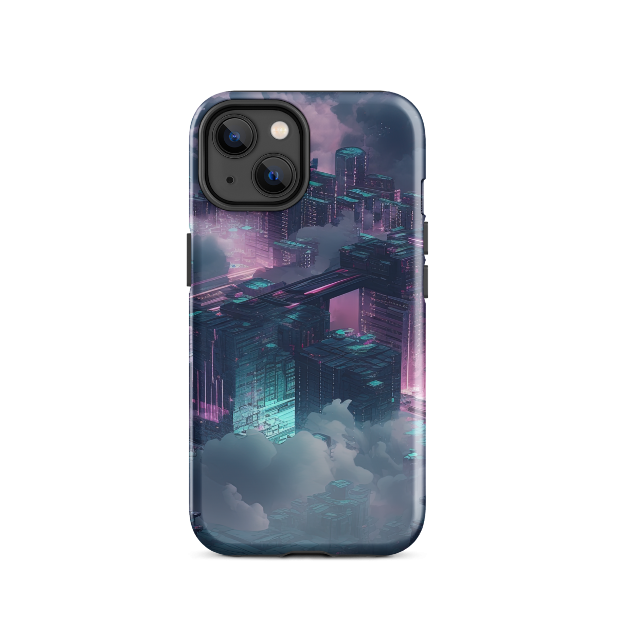Cloudy City - Blue/Magenta - Tough Case for iPhone® - Image 13