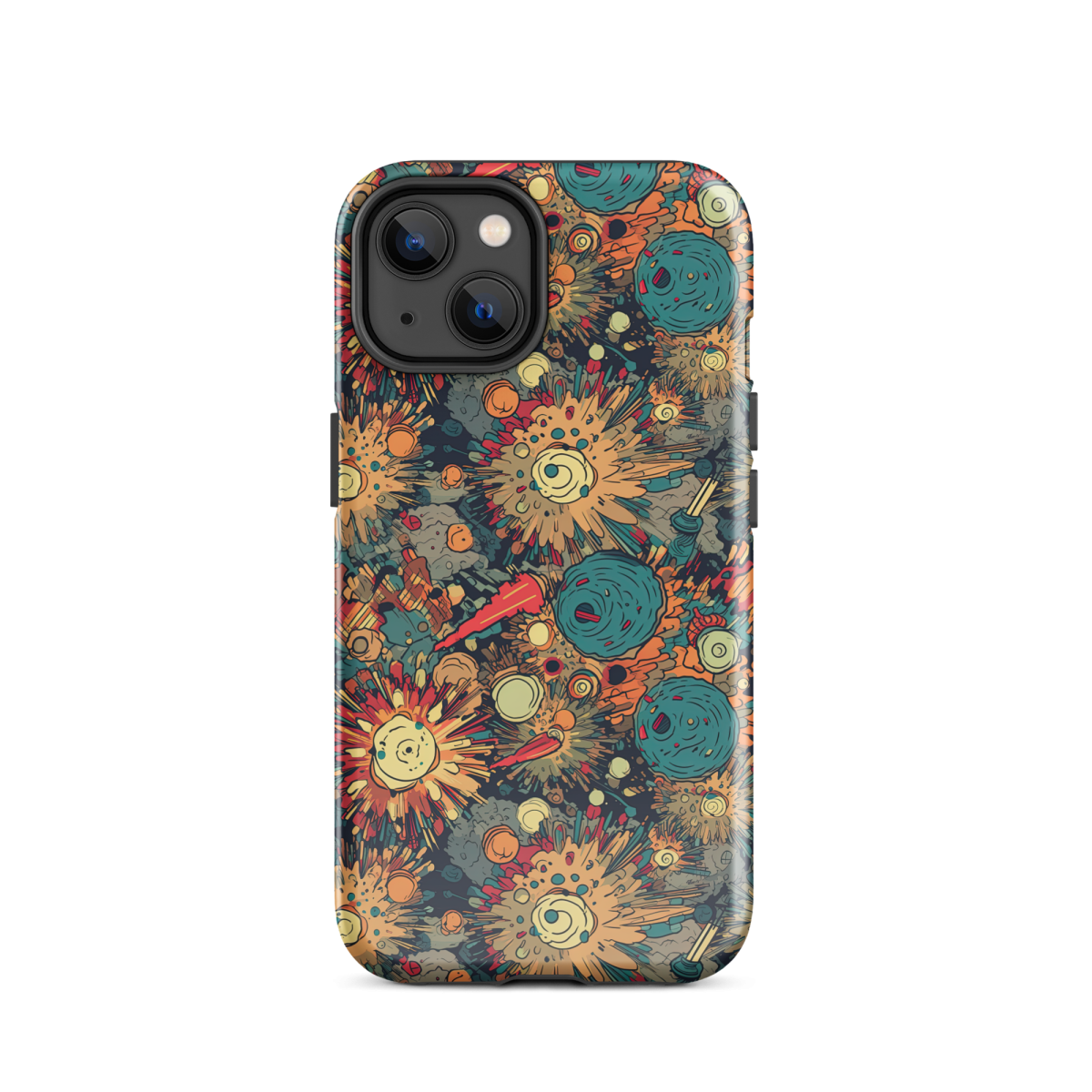 Flaming Fission - Blue/Yellow - Tough Case for iPhone® - Image 12