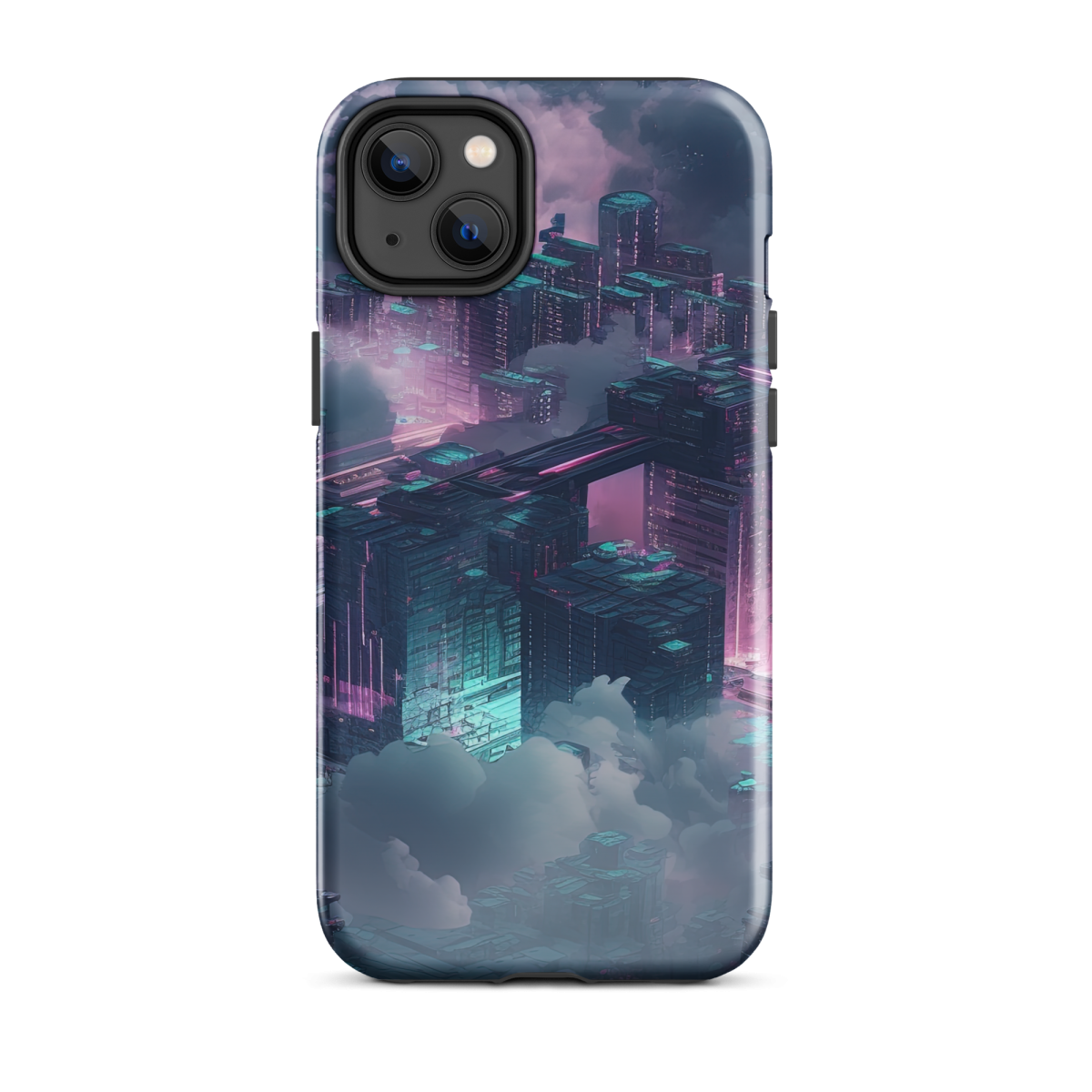 Cloudy City - Blue/Magenta - Tough Case for iPhone® - Image 14