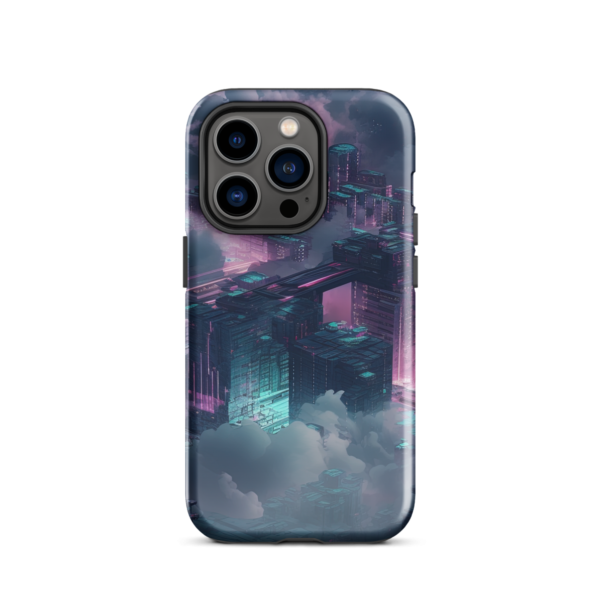 Cloudy City - Blue/Magenta - Tough Case for iPhone® - Image 15