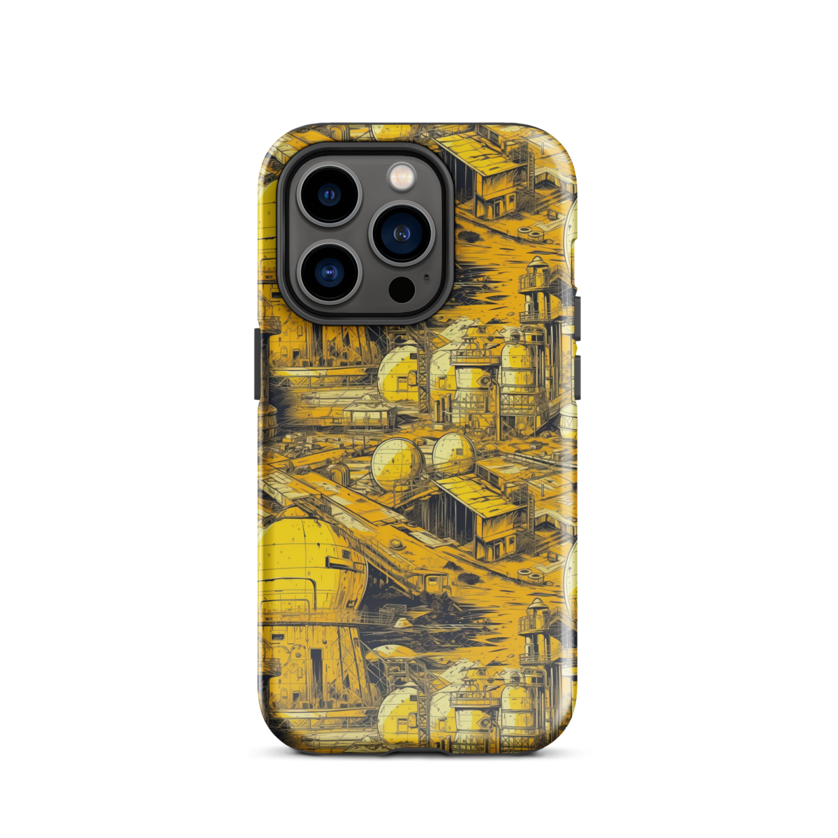 Moon Base - Yellow - Tough Case for iPhone® - Image 14