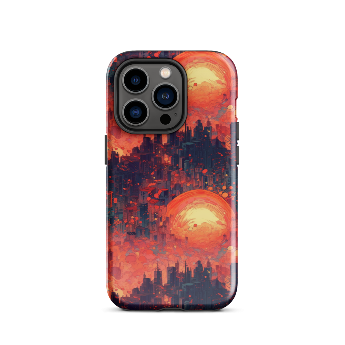 Fiery Dawn - Red/Black - Tough Case for iPhone® - Image 14