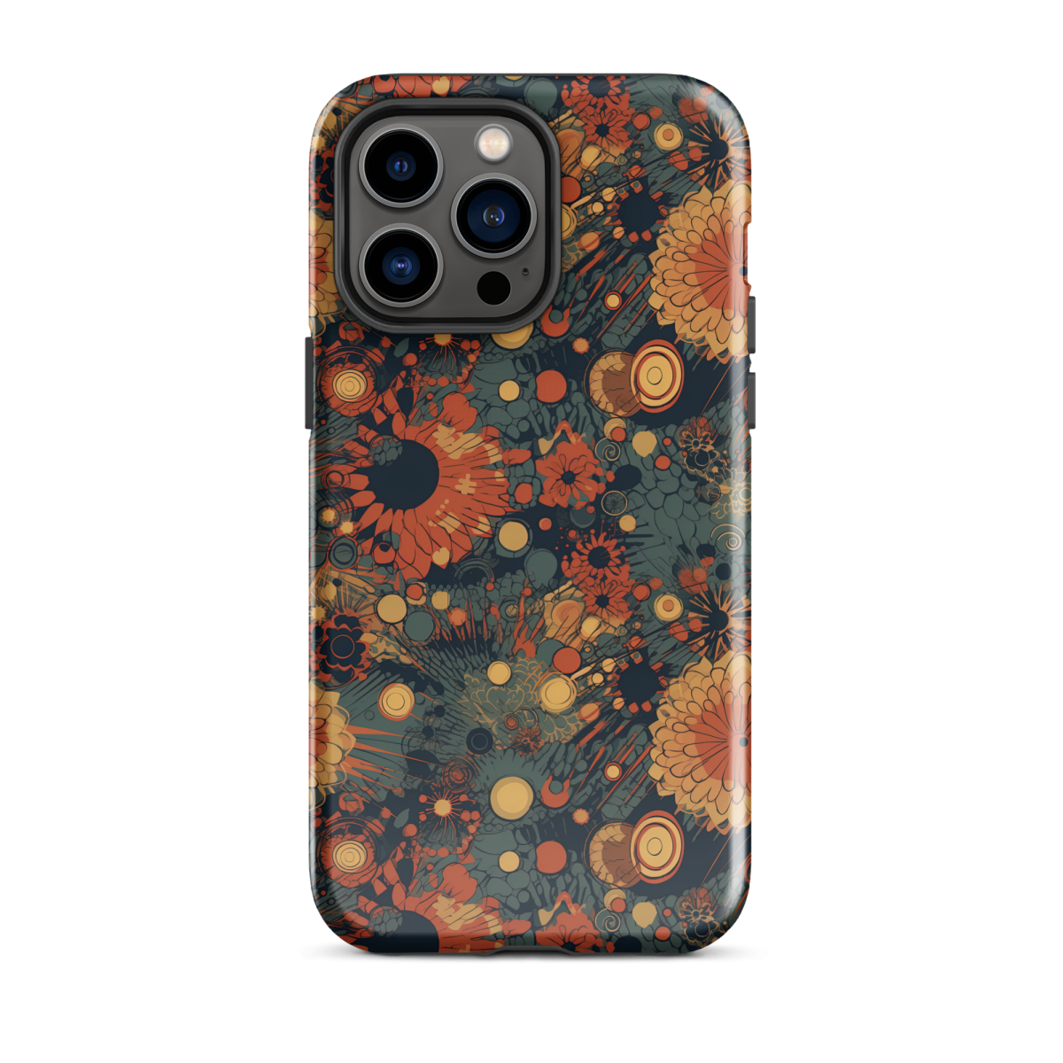 Trampled Flowers - Green/Blue - Tough Case for iPhone® - Image 15
