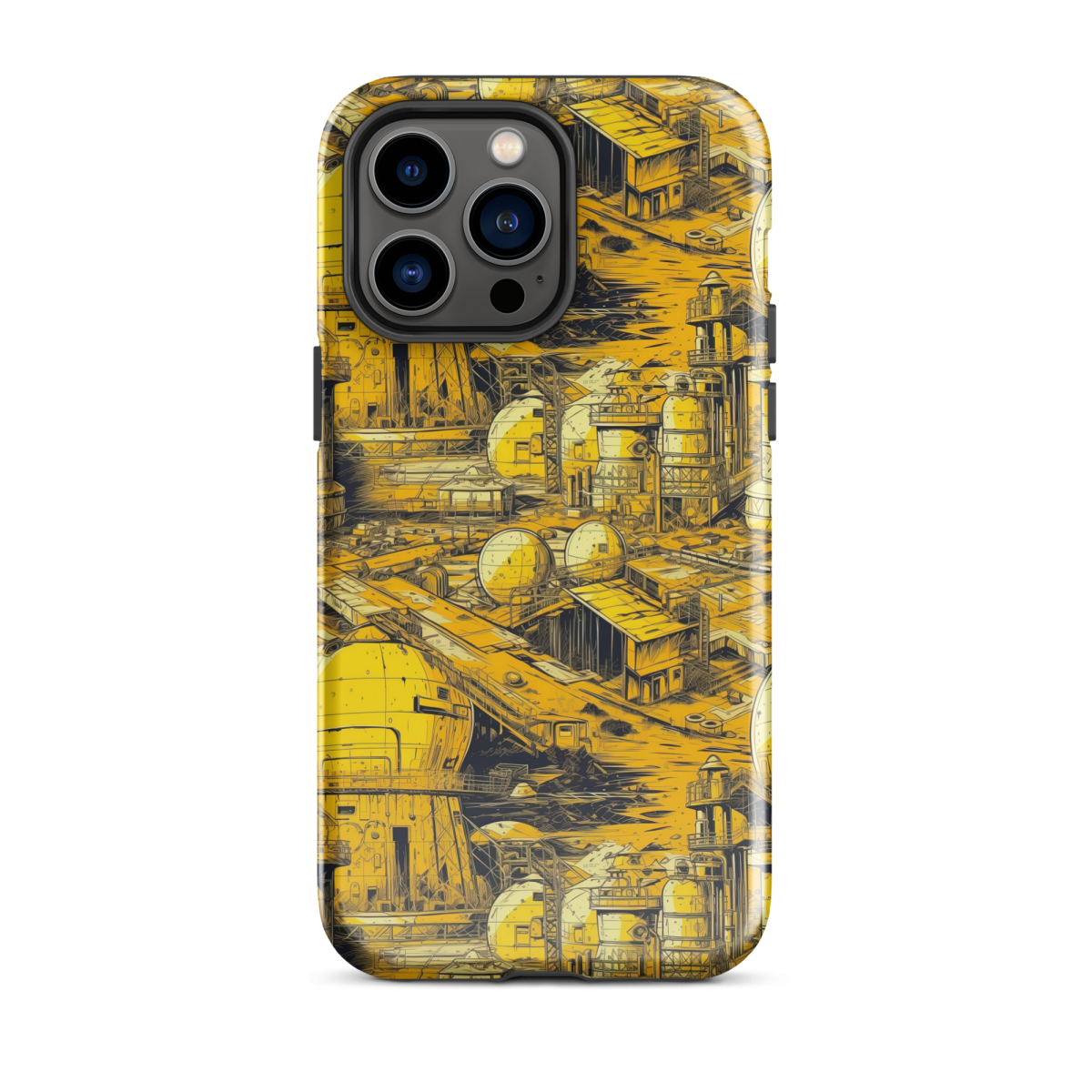 Moon Base - Yellow - Tough Case for iPhone® - Image 15