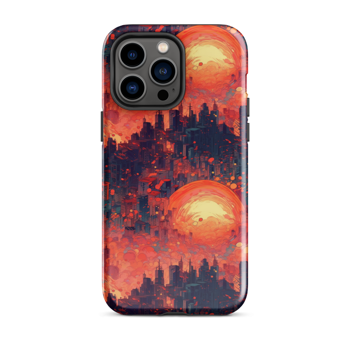 Fiery Dawn - Red/Black - Tough Case for iPhone® - Image 15