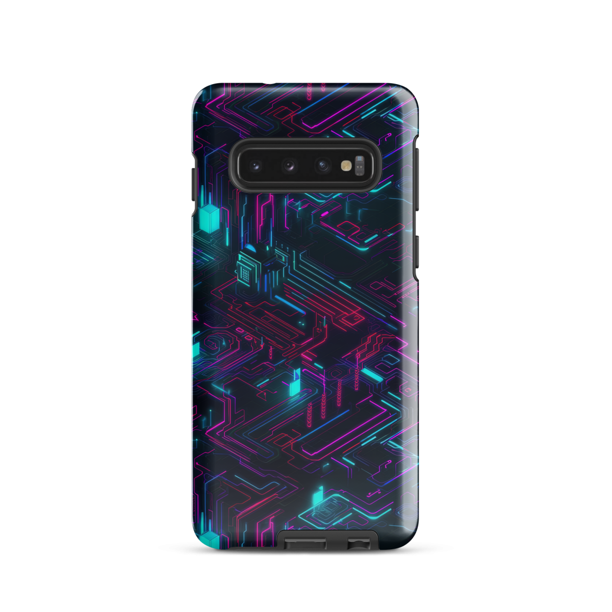 Cyberspace Circuits - Blue - Tough case for Samsung® - Image 2