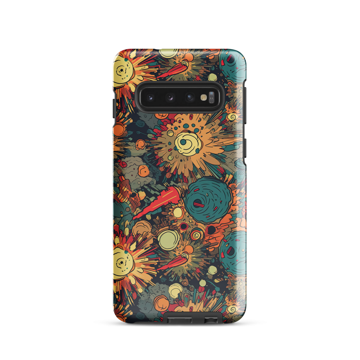 Flaming Fission - Blue/Yellow - Tough case for Samsung® - Image 2