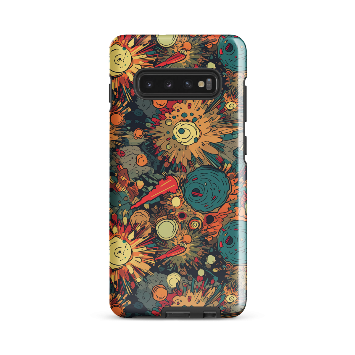 Flaming Fission - Blue/Yellow - Tough case for Samsung®