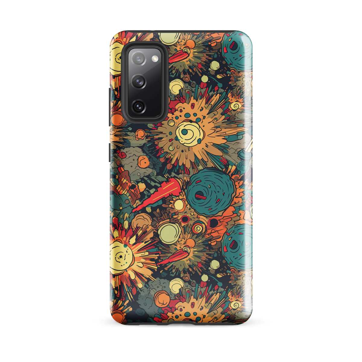 Flaming Fission - Blue/Yellow - Tough case for Samsung® - Image 5