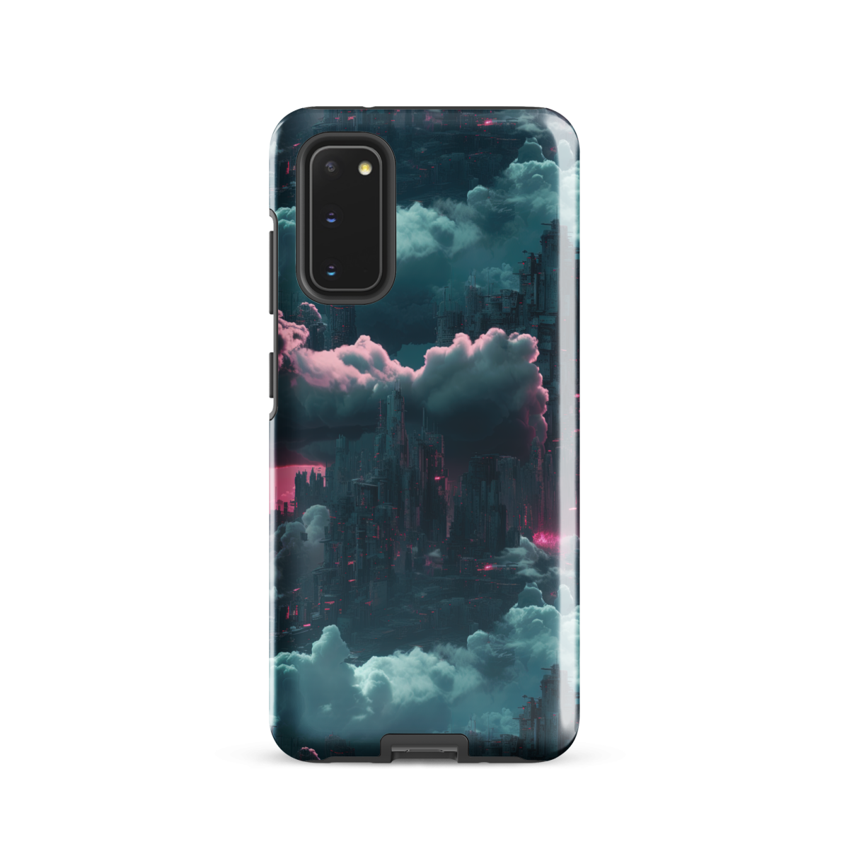 Cloudy Skyscraper - Blue/Magenta - Tough case for Samsung® - Image 4