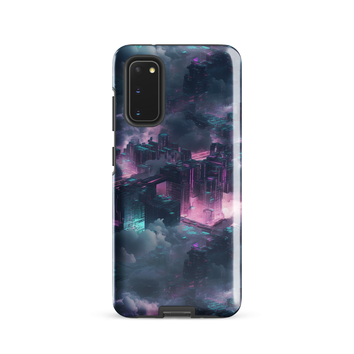 Cloudy City - Blue/Magenta - Tough case for Samsung® - Image 4