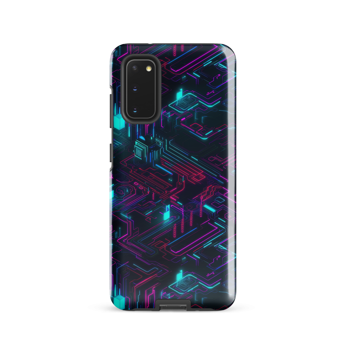 Cyberspace Circuits - Blue - Tough case for Samsung® - Image 4