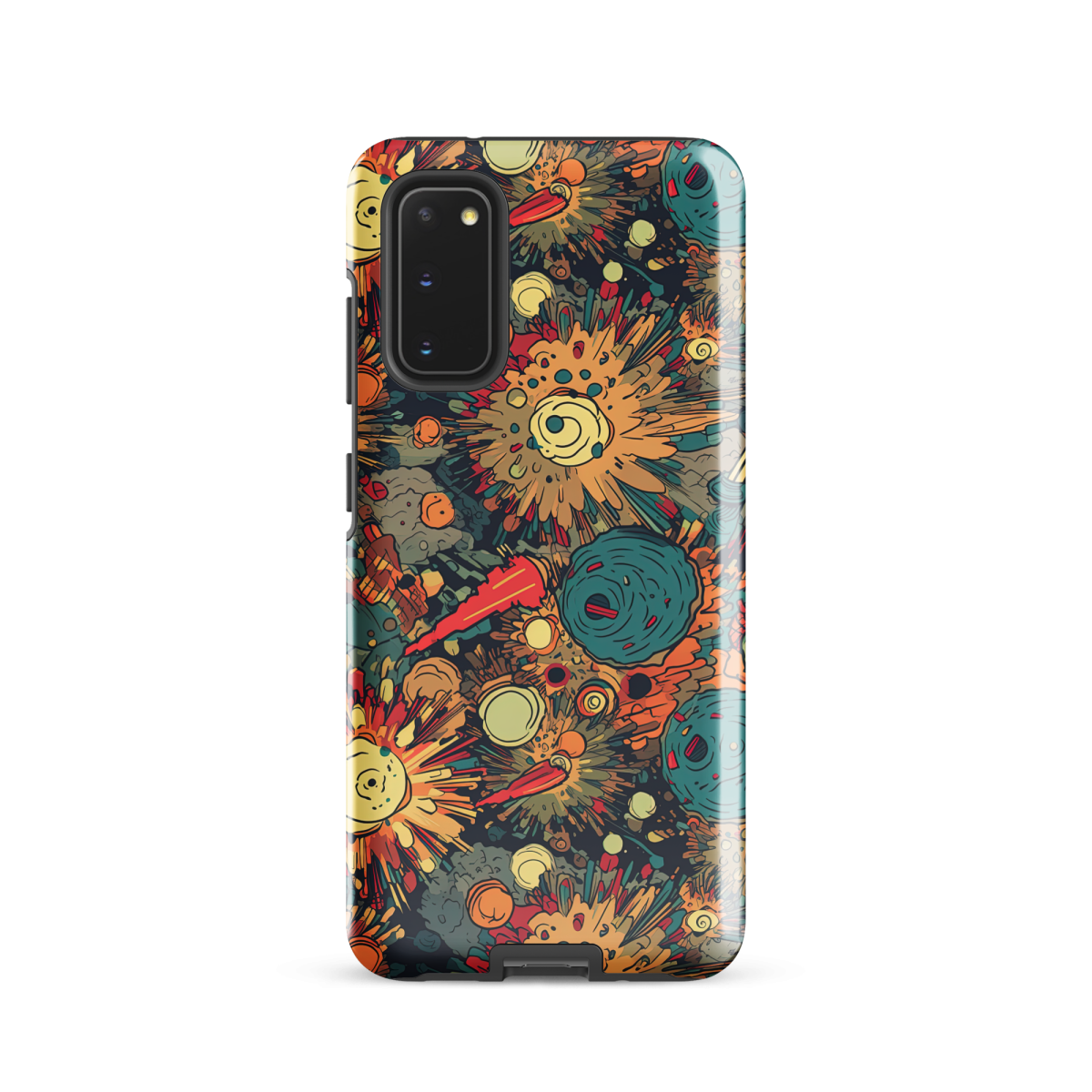Flaming Fission - Blue/Yellow - Tough case for Samsung® - Image 4