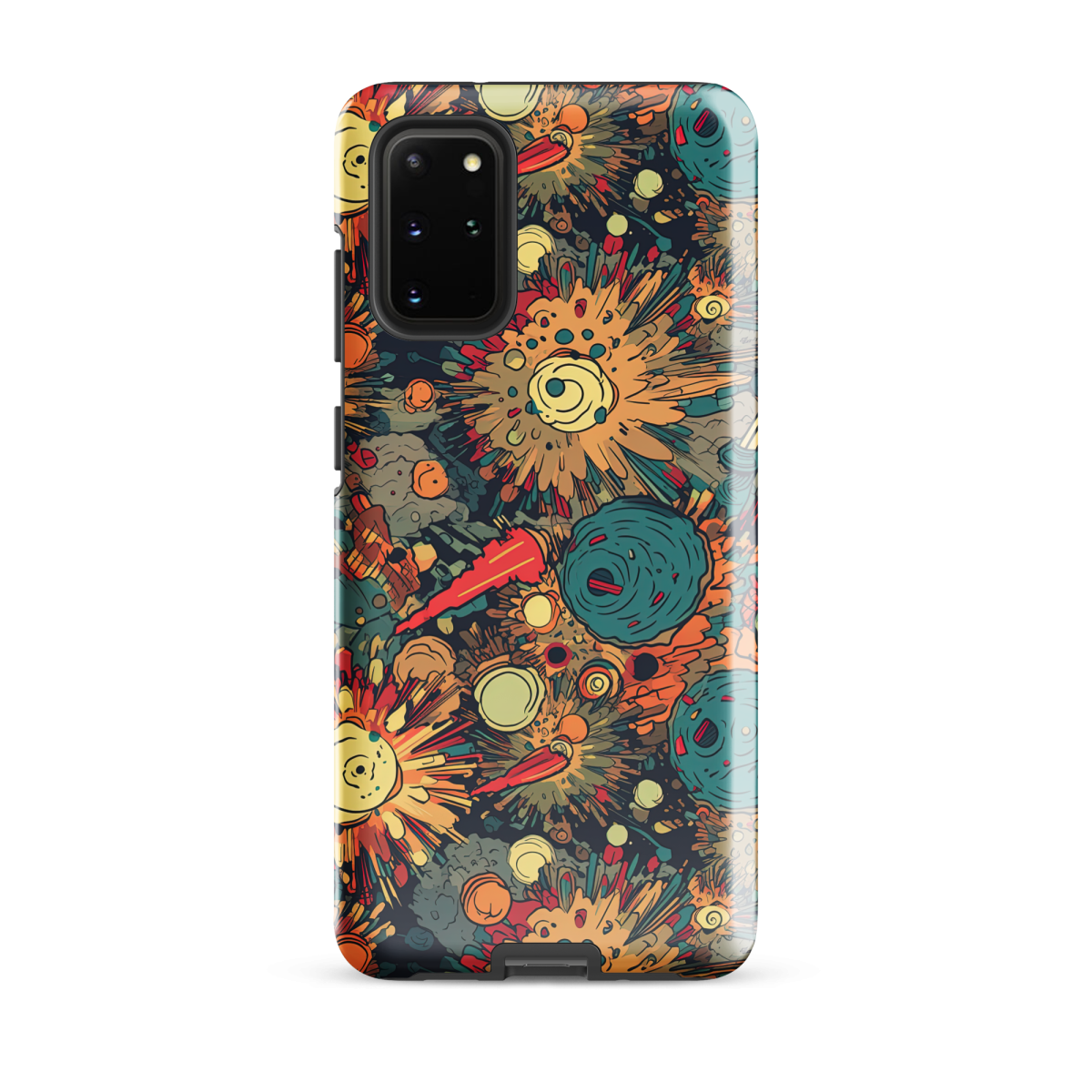 Flaming Fission - Blue/Yellow - Tough case for Samsung® - Image 6