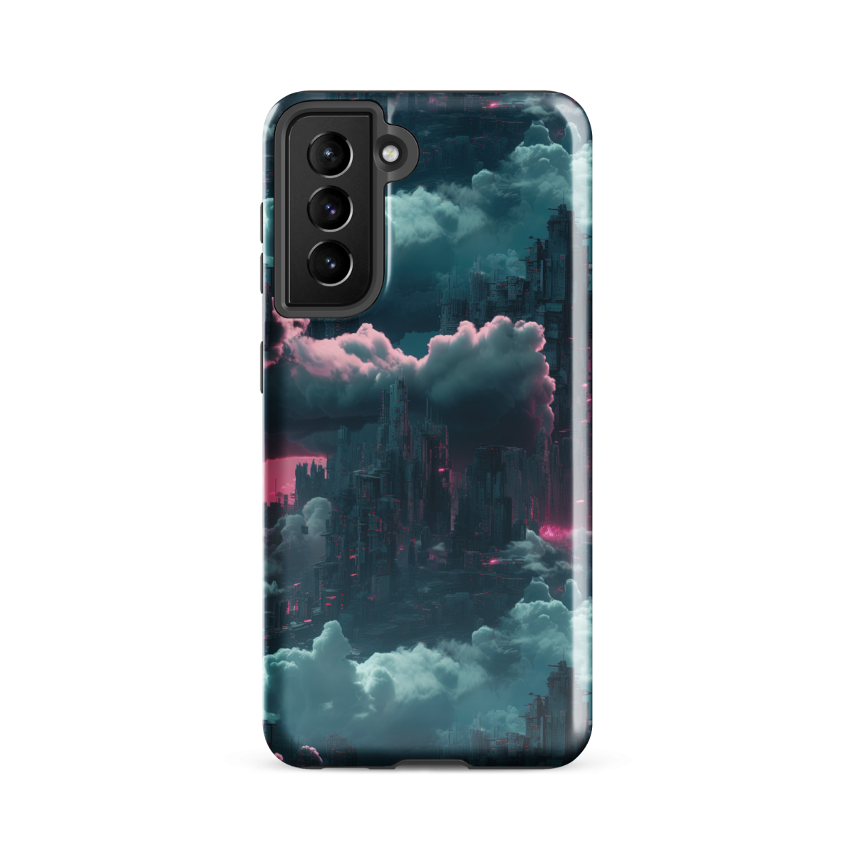 Cloudy Skyscraper - Blue/Magenta - Tough case for Samsung® - Image 9