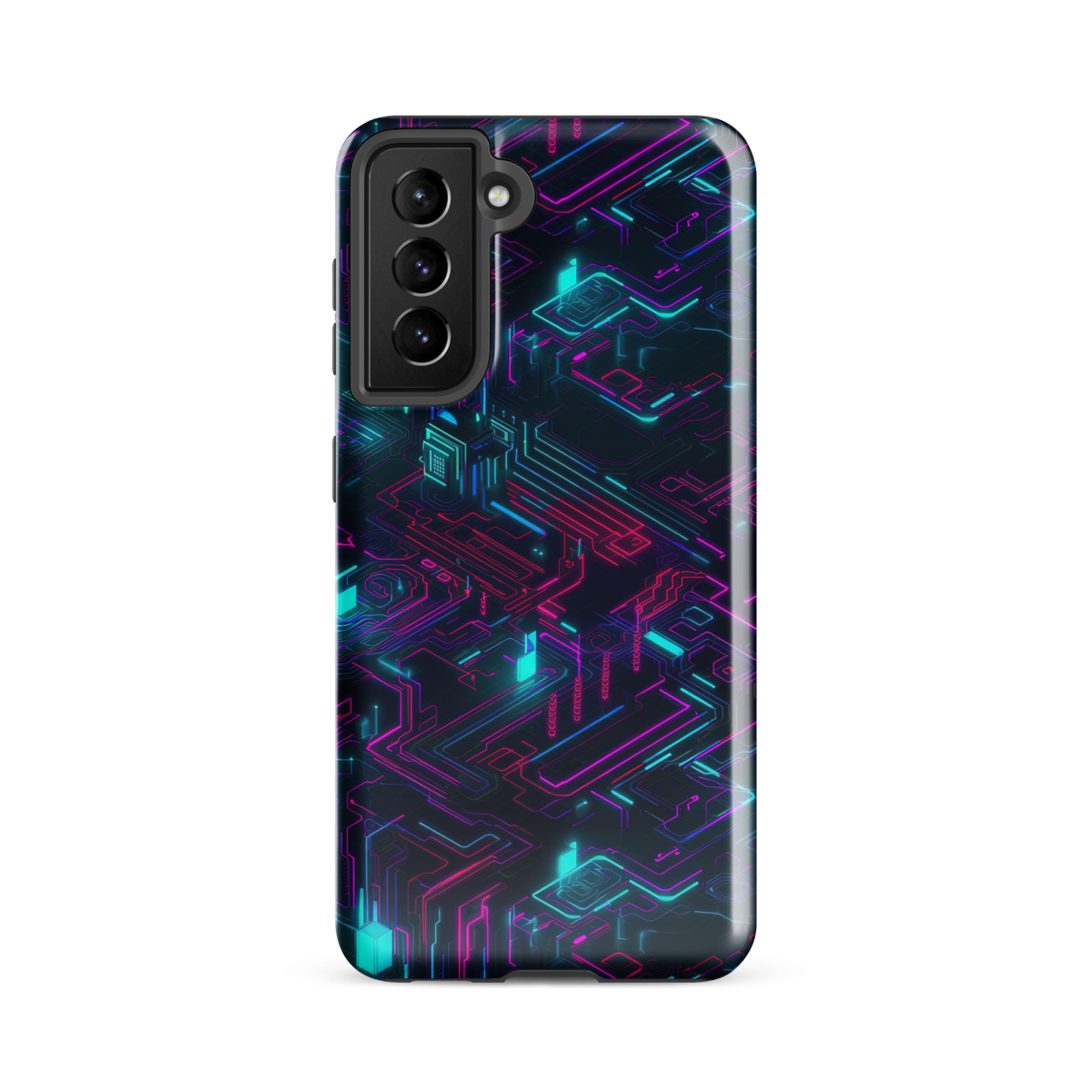 Cyberspace Circuits - Blue - Tough case for Samsung® - Image 9