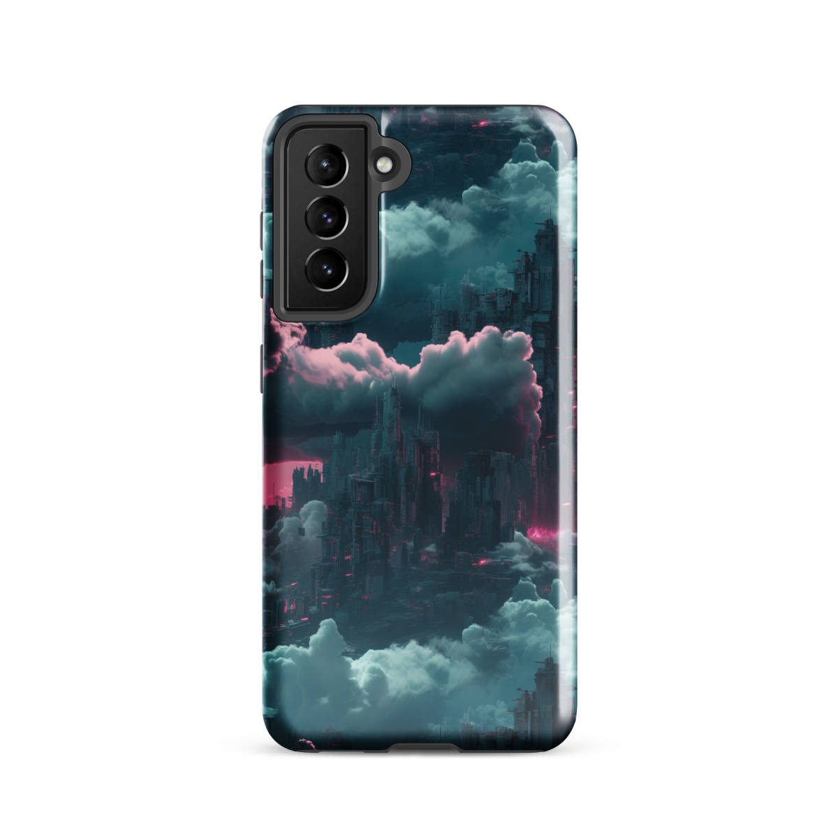 Cloudy Skyscraper - Blue/Magenta - Tough case for Samsung® - Image 8