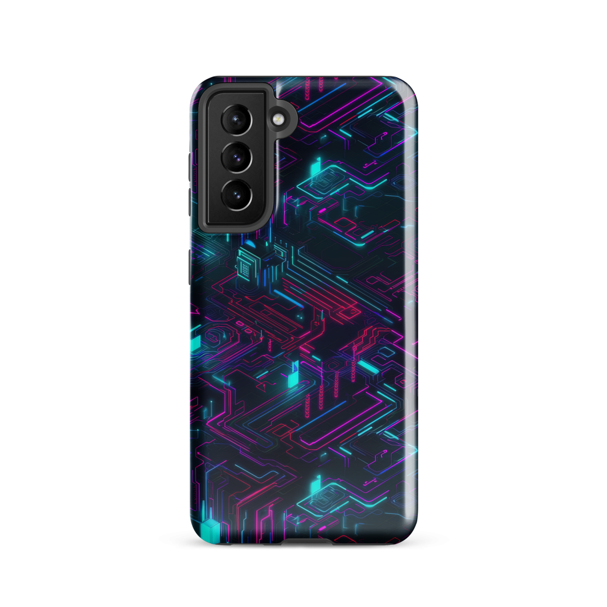 Cyberspace Circuits - Blue - Tough case for Samsung® - Image 8