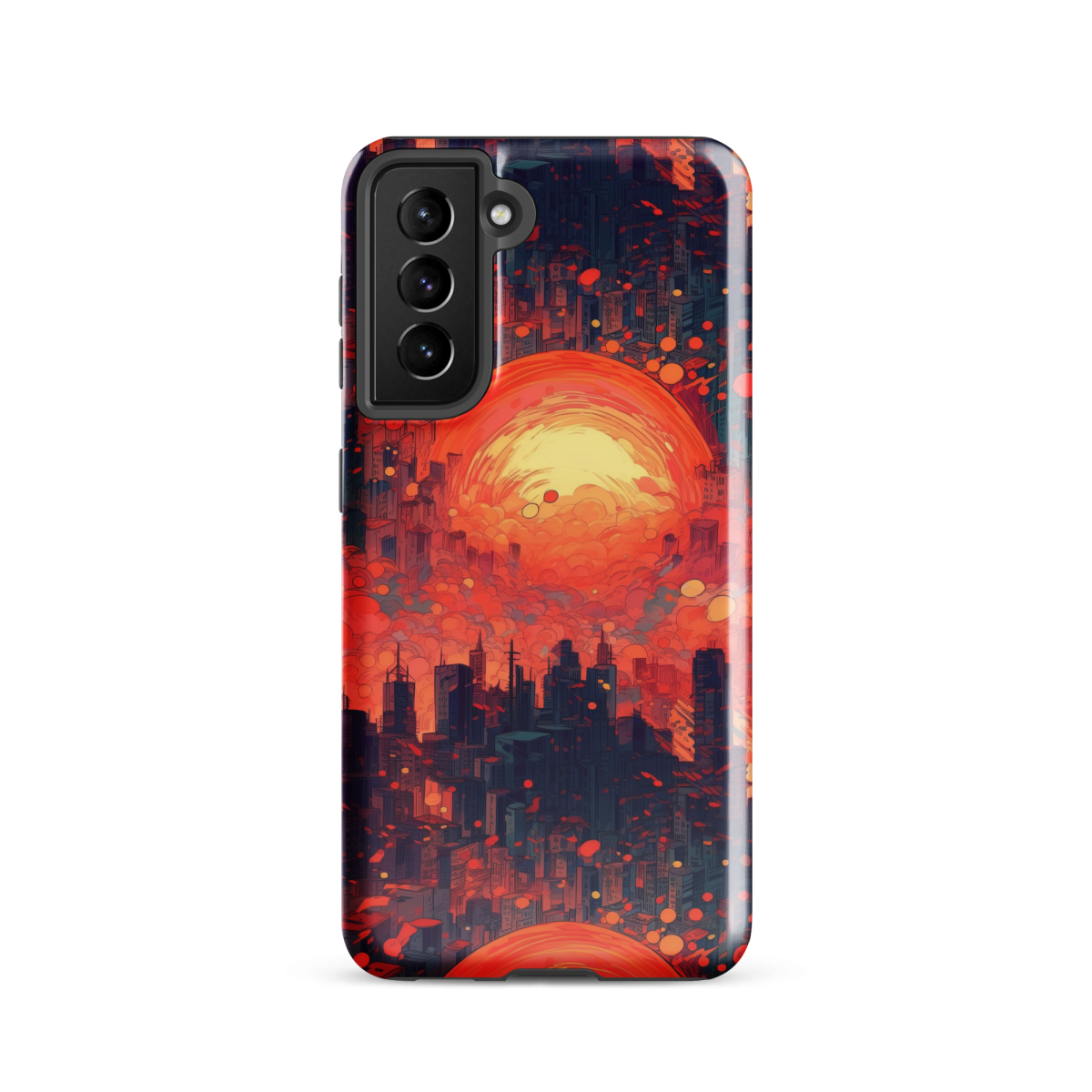 Fiery Dawn - Red/Black - Tough case for Samsung® - Image 8