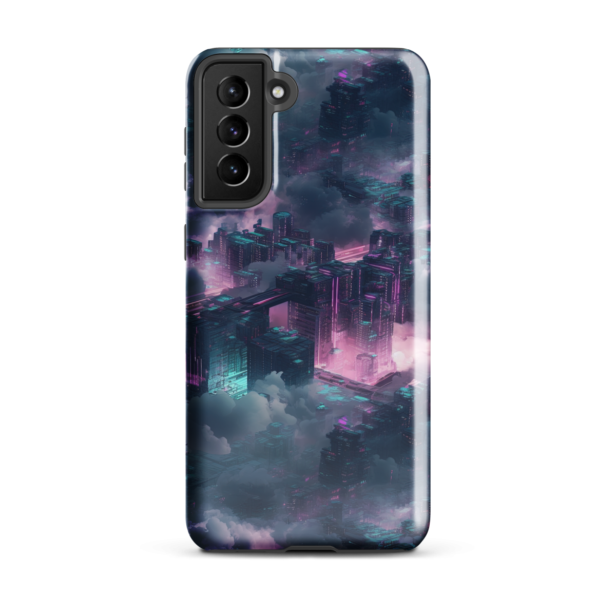 Cloudy City - Blue/Magenta - Tough case for Samsung® - Image 10