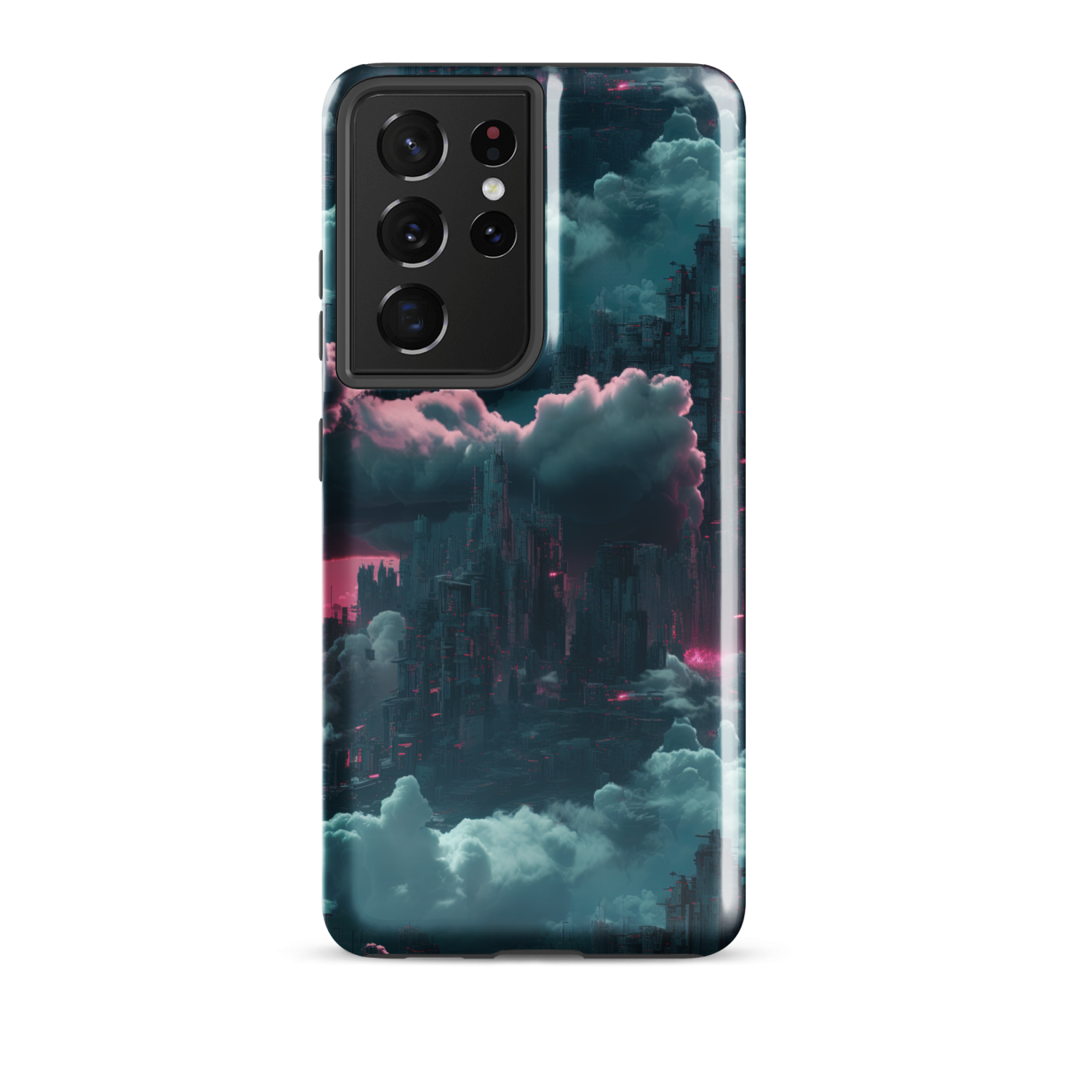 Cloudy Skyscraper - Blue/Magenta - Tough case for Samsung® - Image 11