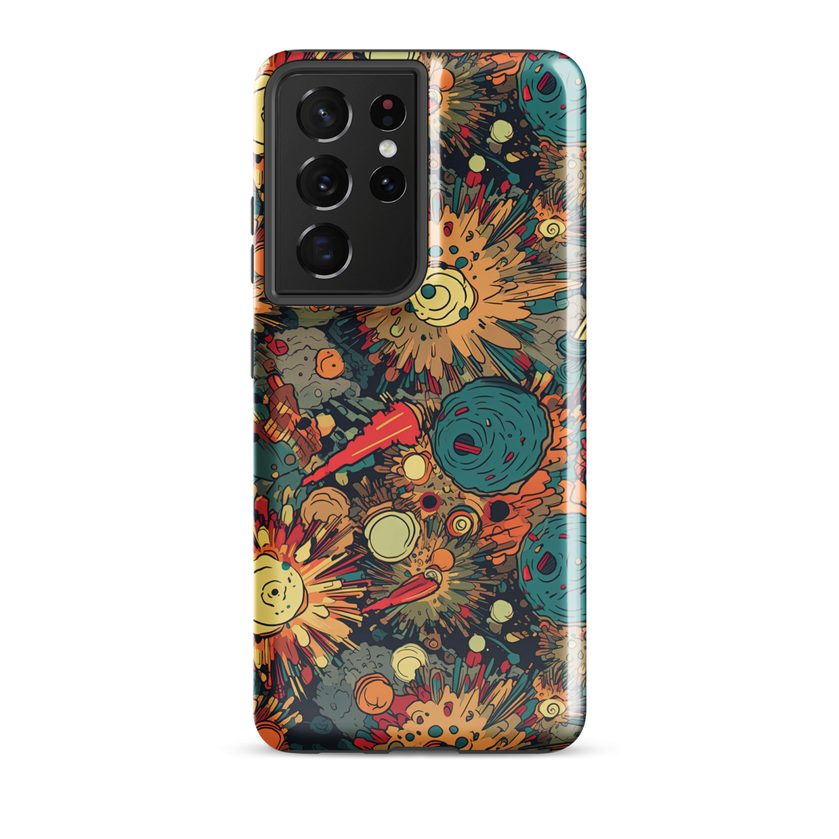 Flaming Fission - Blue/Yellow - Tough case for Samsung® - Image 11
