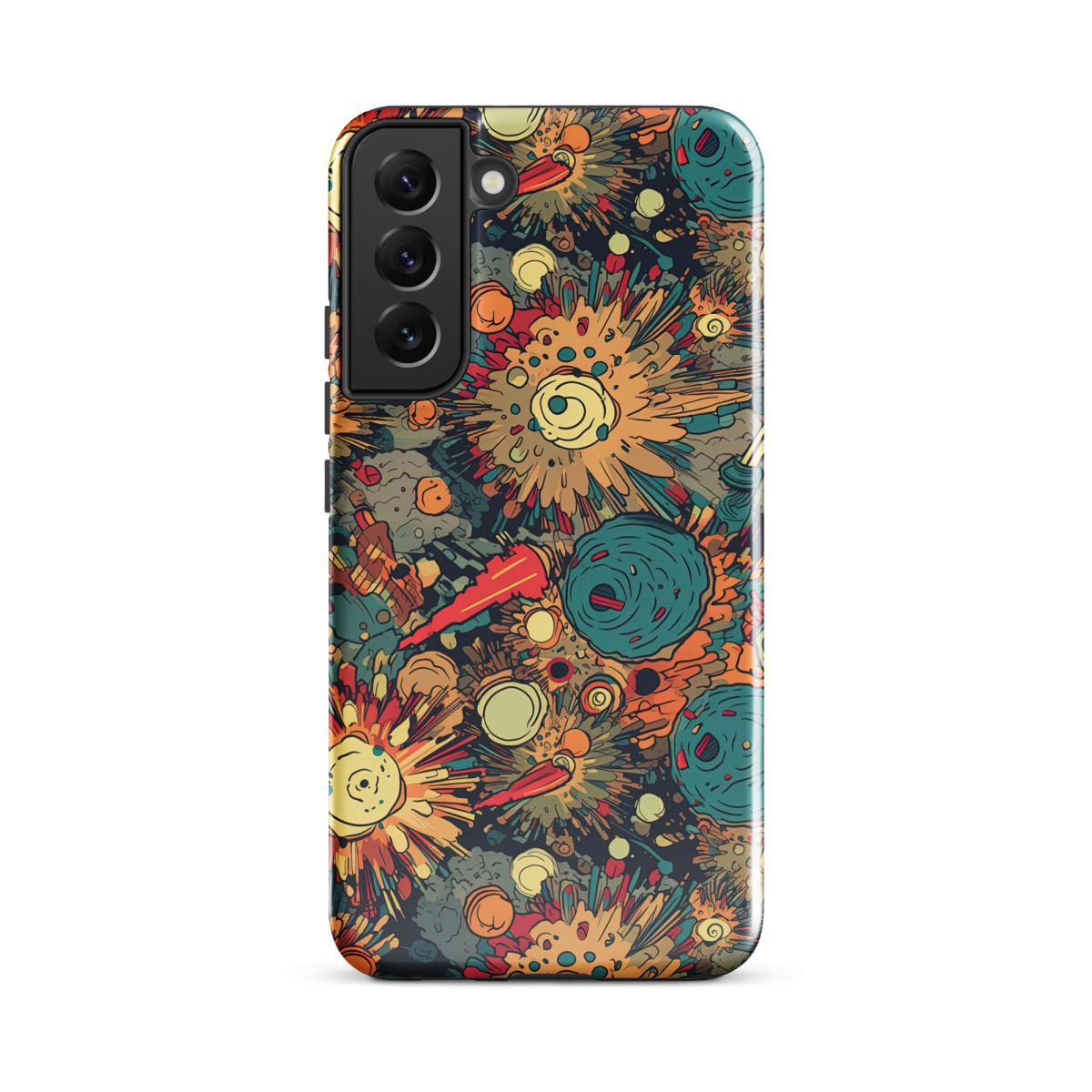 Flaming Fission - Blue/Yellow - Tough case for Samsung® - Image 13