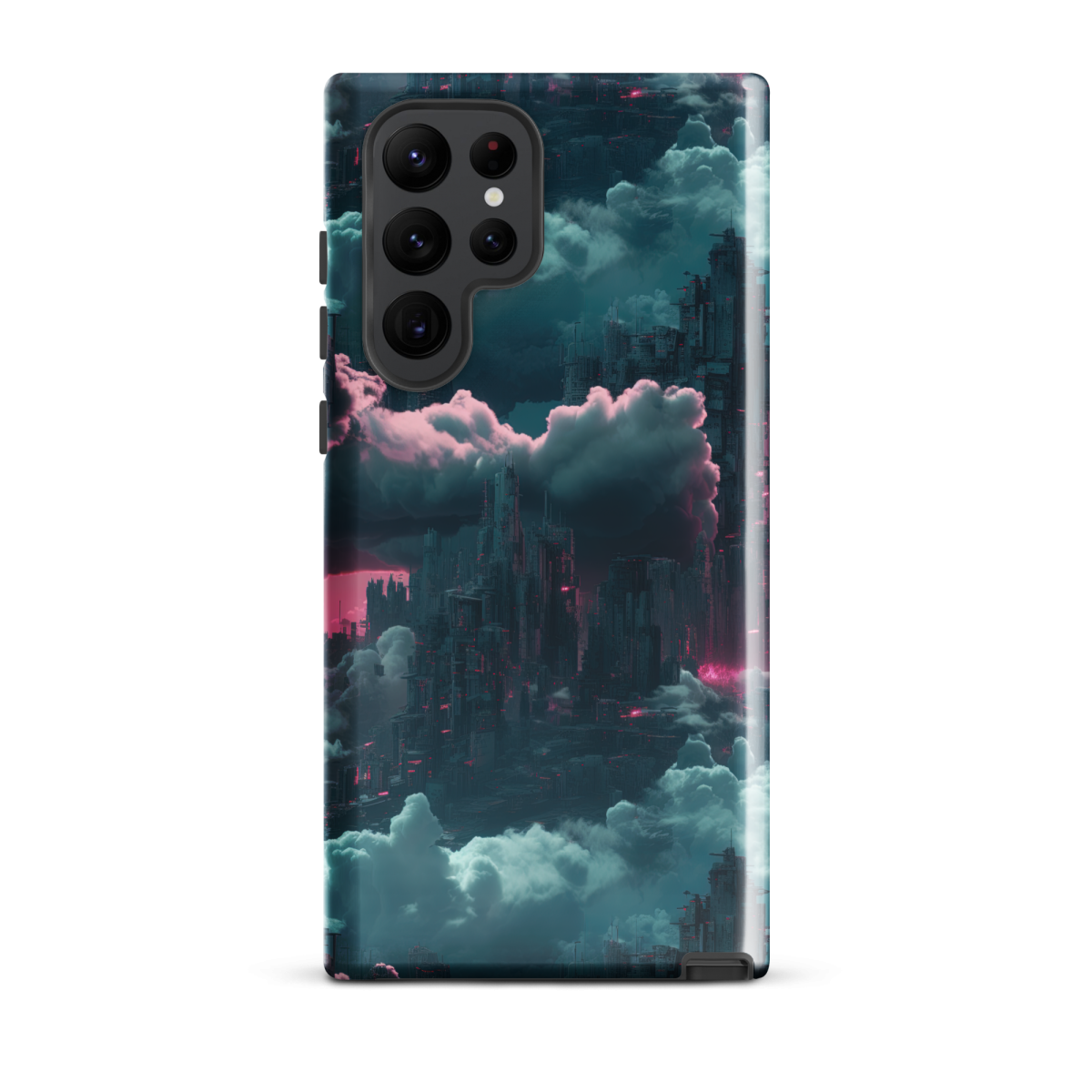 Cloudy Skyscraper - Blue/Magenta - Tough case for Samsung® - Image 14