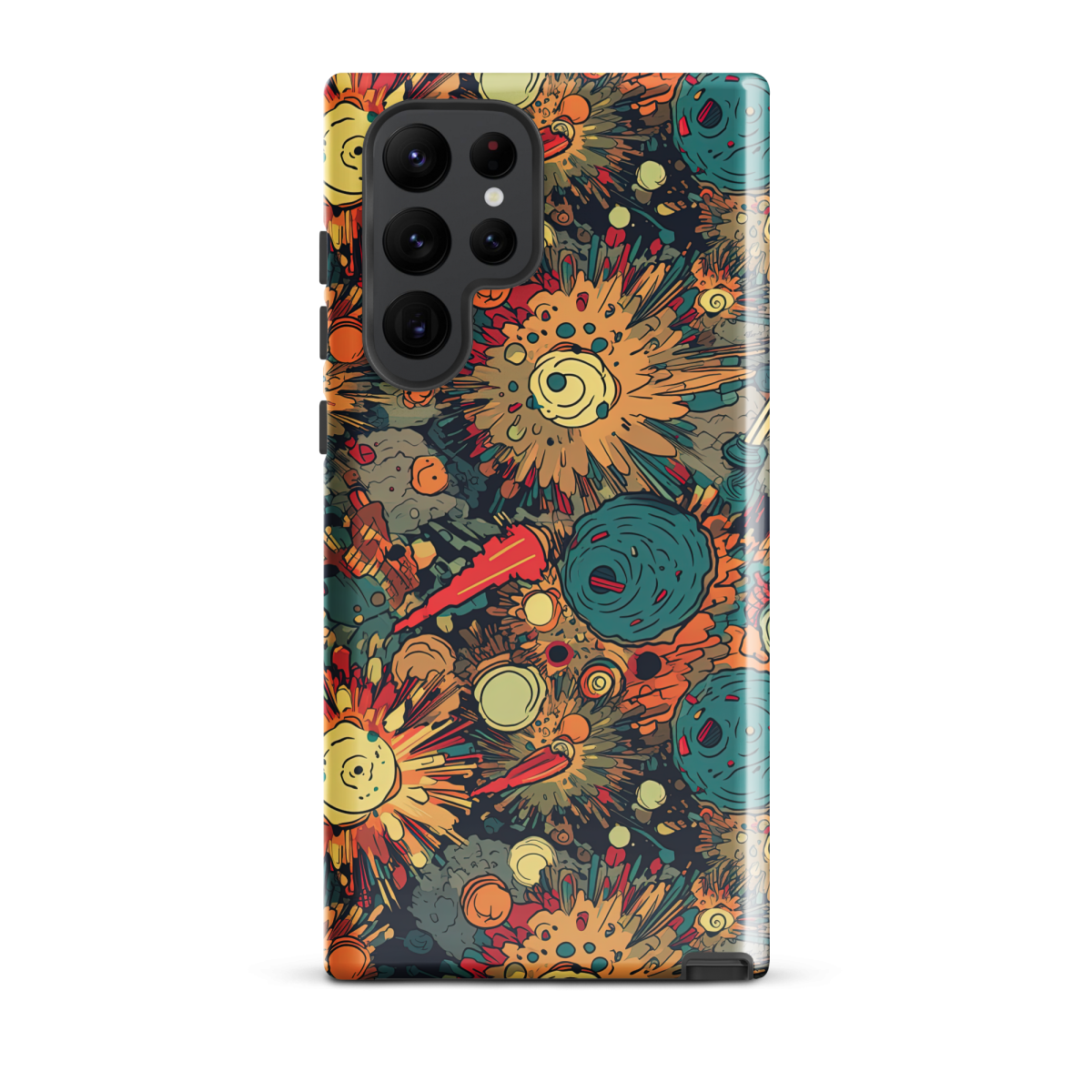 Flaming Fission - Blue/Yellow - Tough case for Samsung® - Image 14