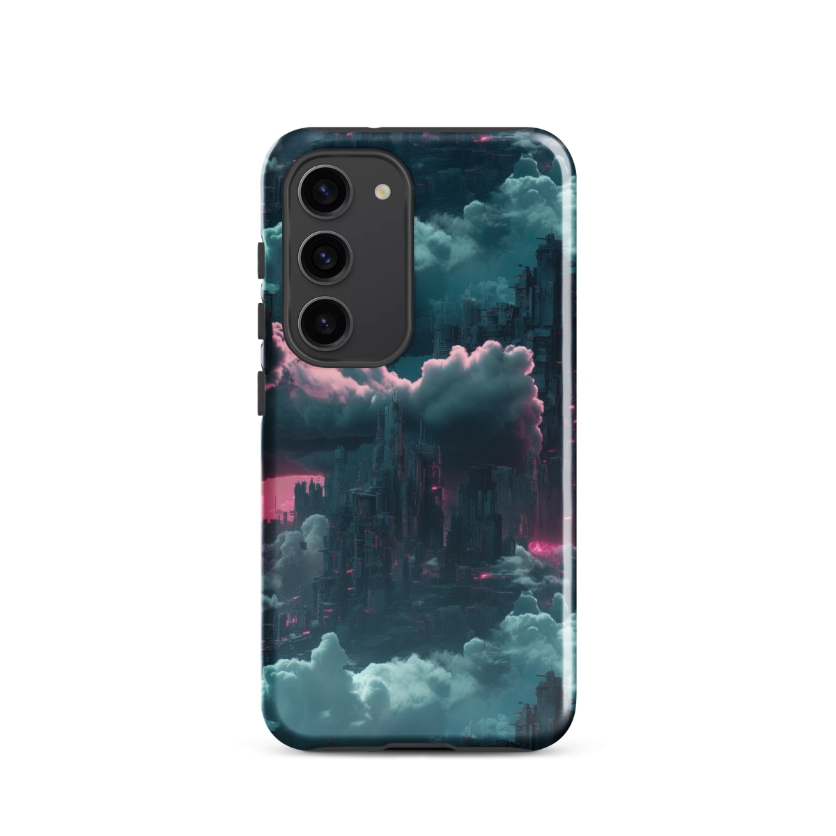 Cloudy Skyscraper - Blue/Magenta - Tough case for Samsung® - Image 15
