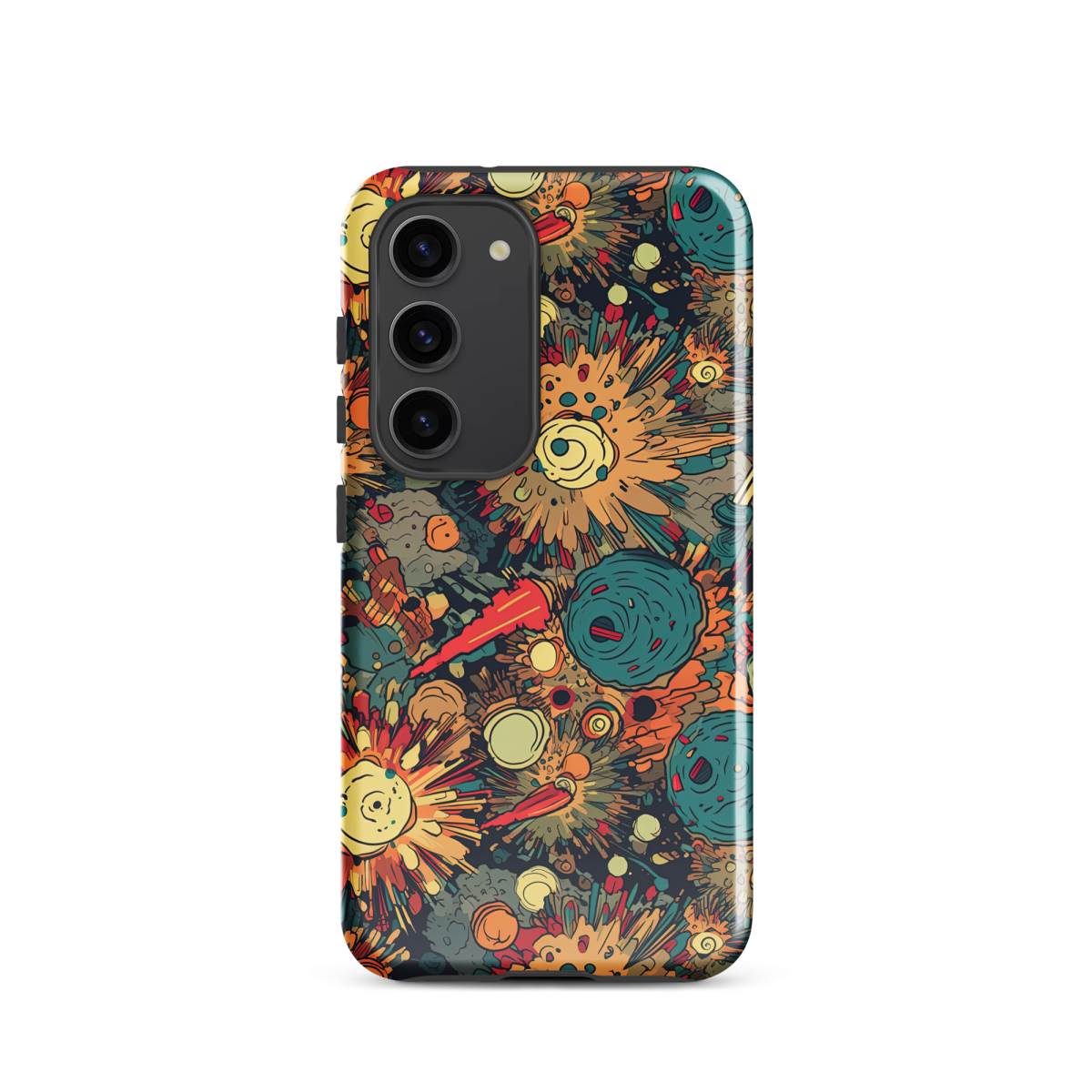 Flaming Fission - Blue/Yellow - Tough case for Samsung® - Image 15