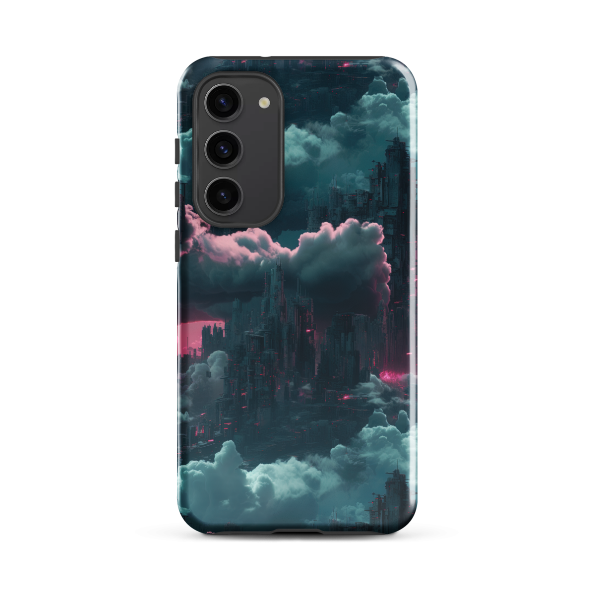 Cloudy Skyscraper - Blue/Magenta - Tough case for Samsung® - Image 16