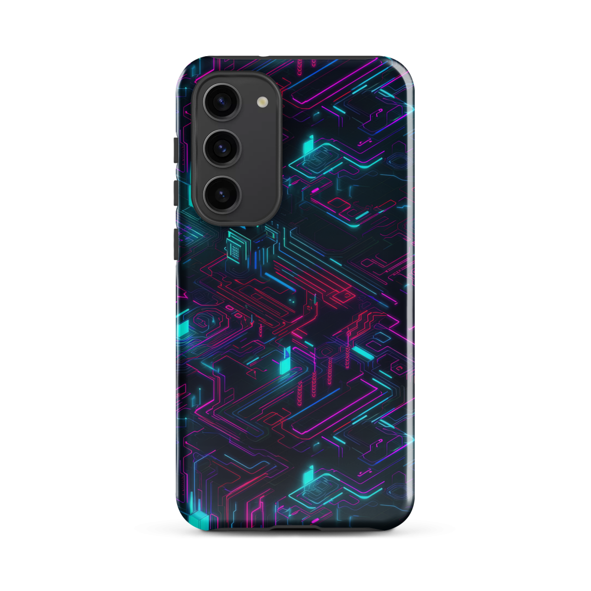 Cyberspace Circuits - Blue - Tough case for Samsung® - Image 16