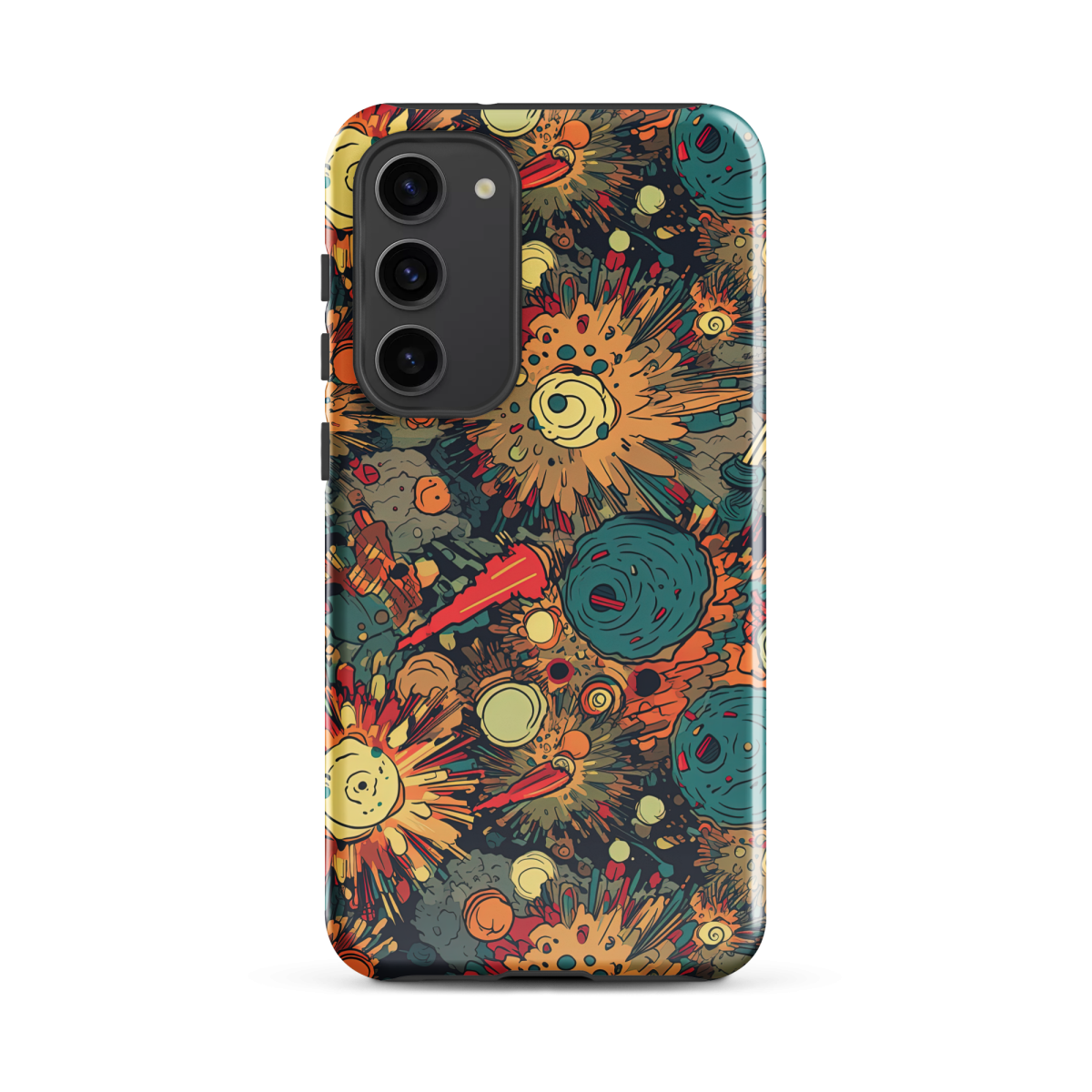 Flaming Fission - Blue/Yellow - Tough case for Samsung® - Image 16