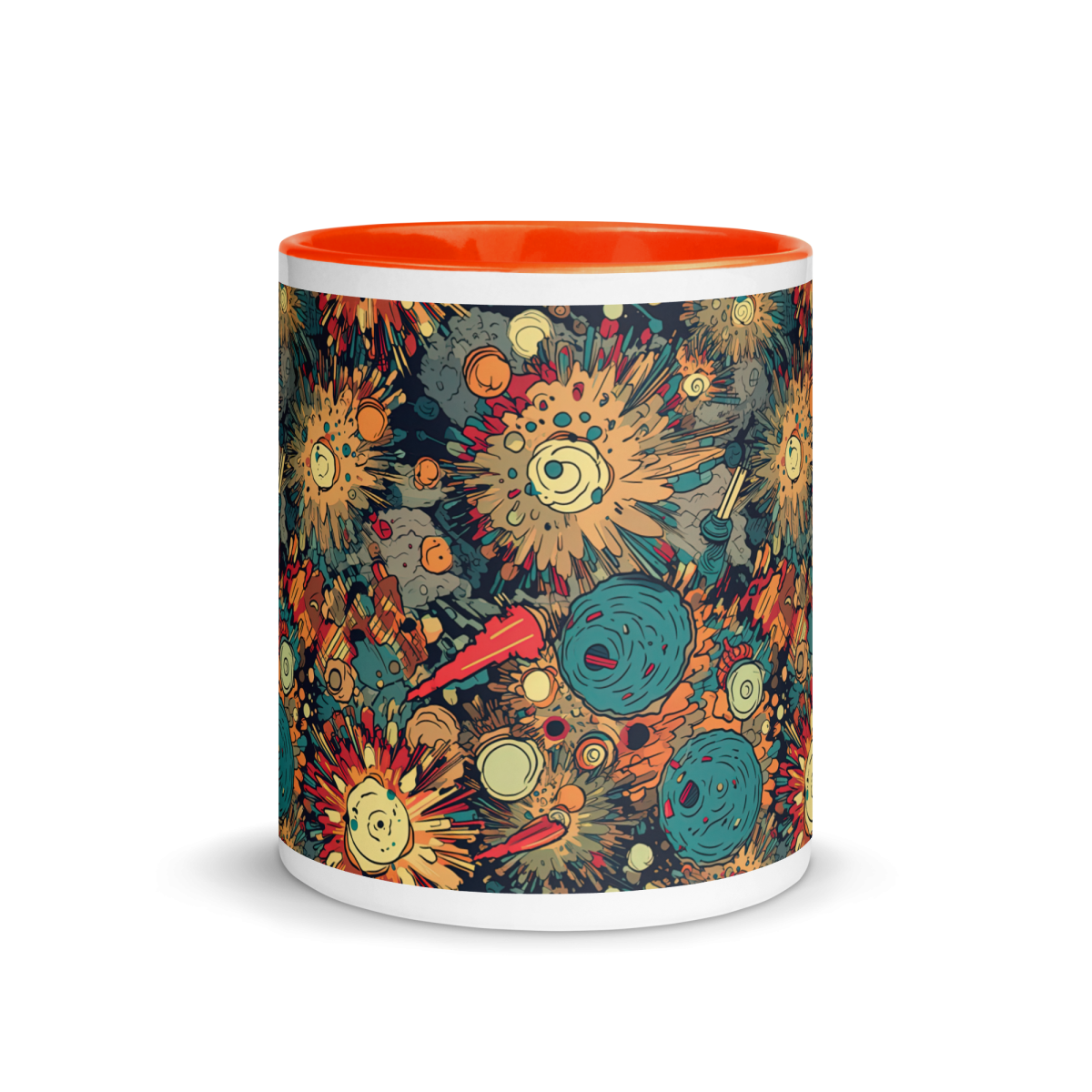 Flaming Fission - Blue/Yellow - Mug