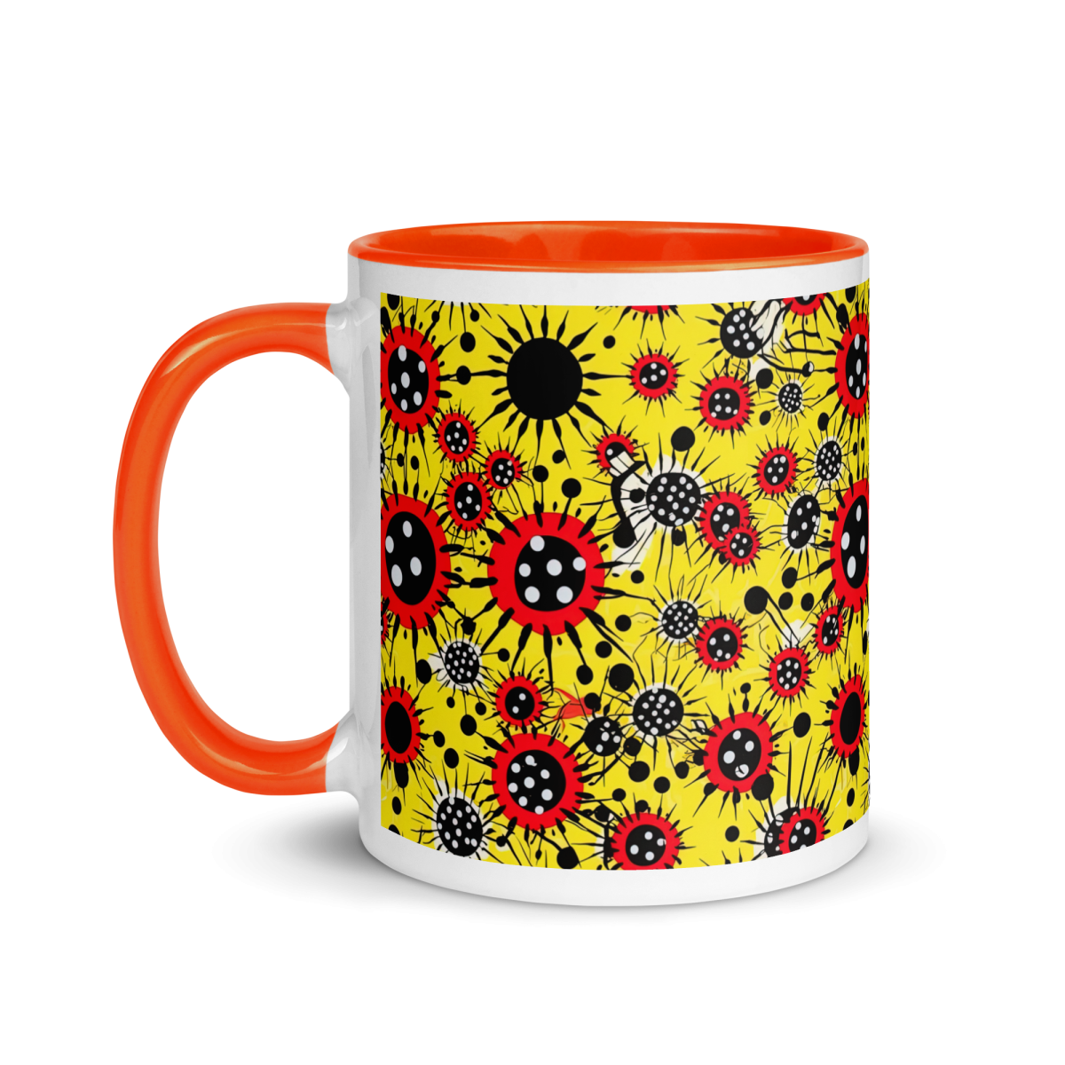 Virus Attack - Yellow/Red - Mug - Image 3