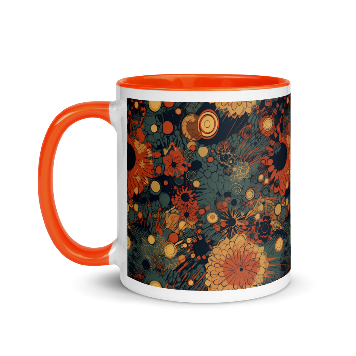 Trampled Flowers - Green/Blue - Mug - Image 3