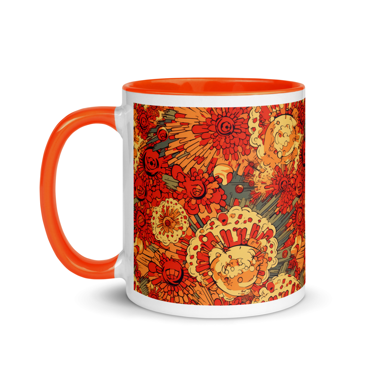 Fiery Fusion - Orange - Mug - Image 3