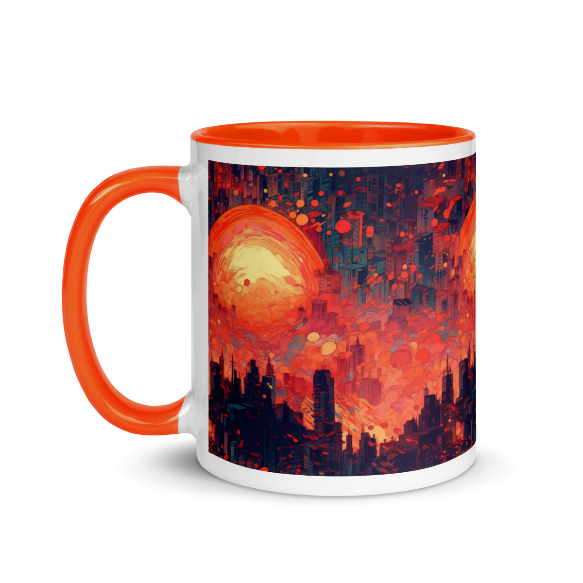 Fiery Dawn - Red/Black - Mug - Image 3