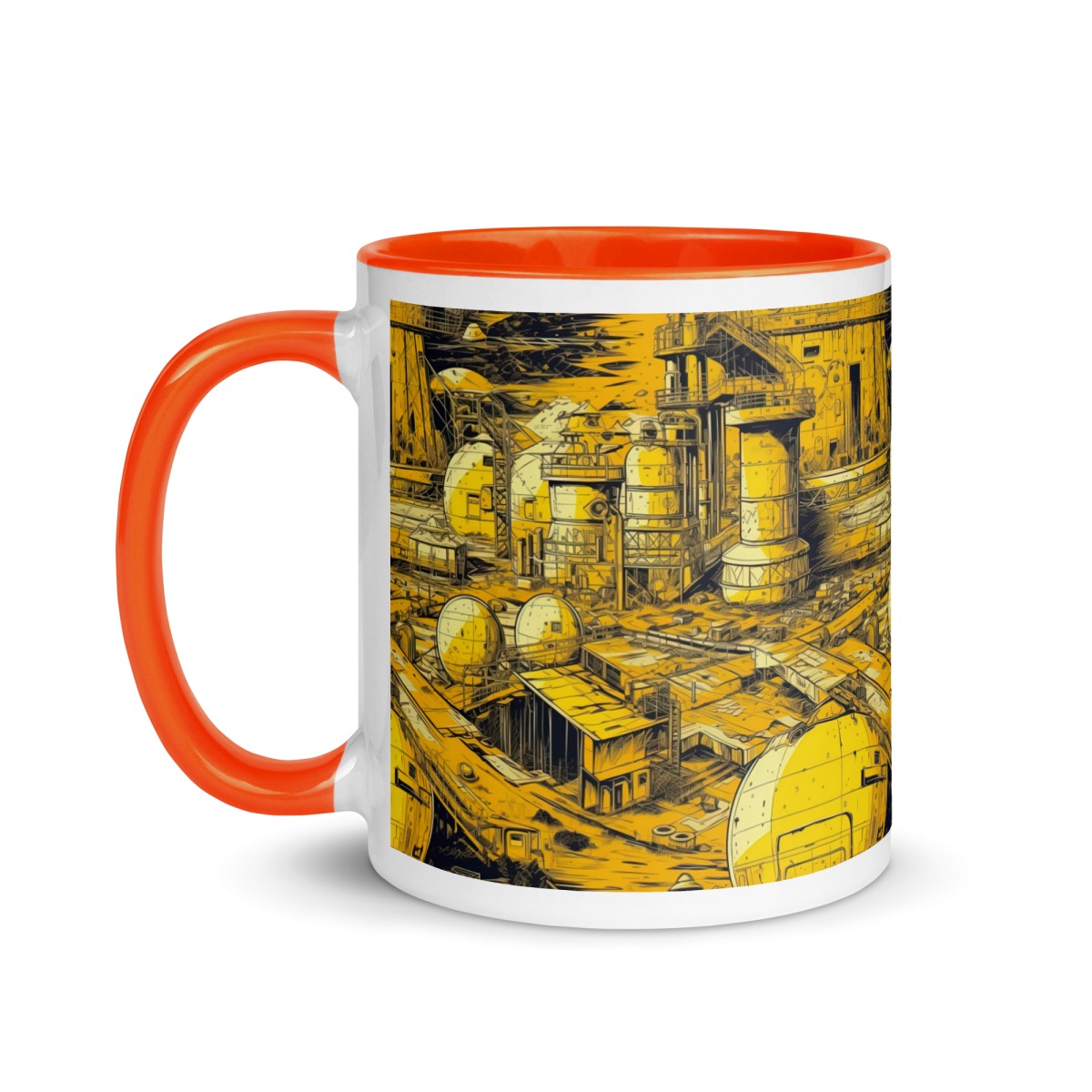 Moon Base - Yellow - Mug - Image 3