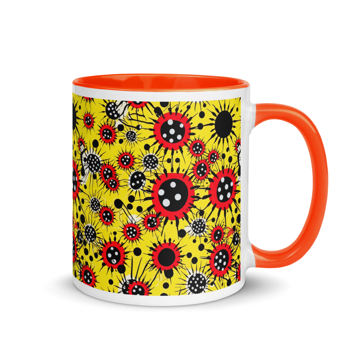 Virus Attack - Yellow/Red - Mug - Image 2