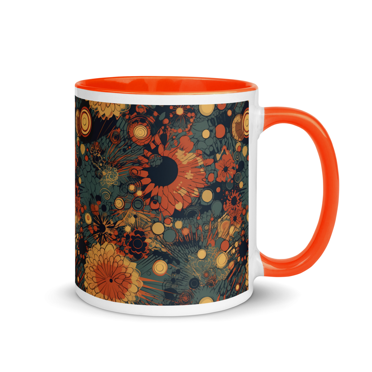 Trampled Flowers - Green/Blue - Mug - Image 2