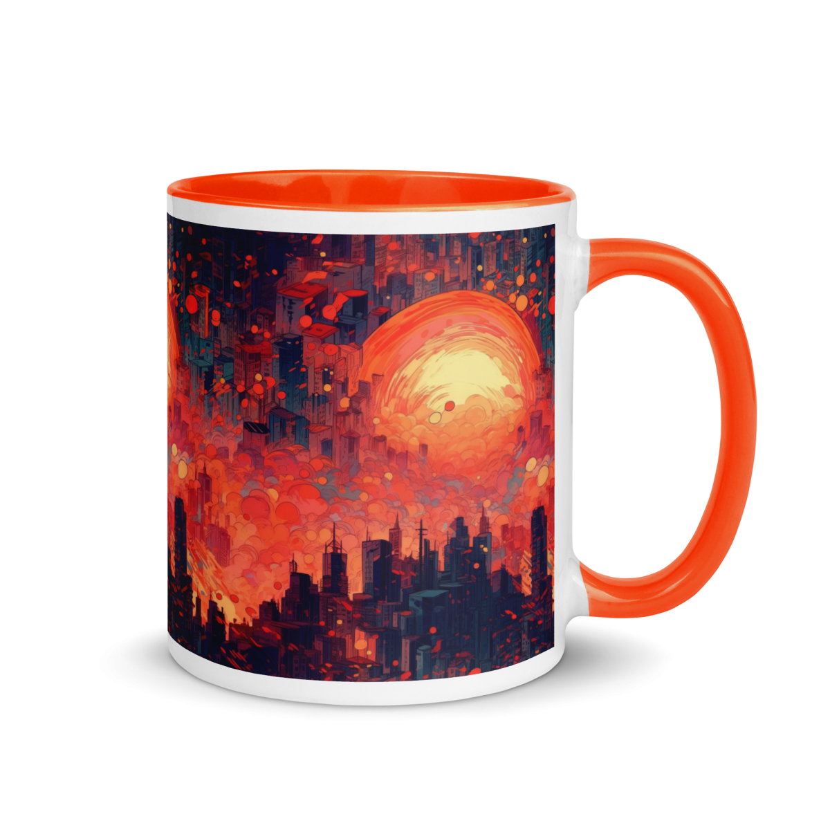 Fiery Dawn - Red/Black - Mug - Image 2