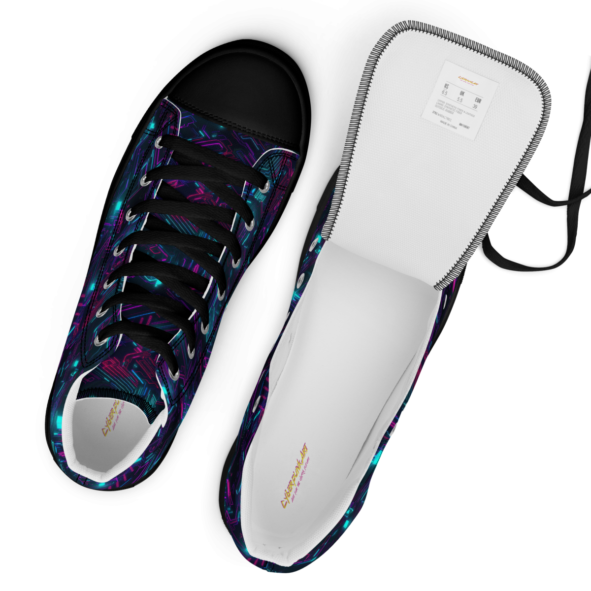 Cyberspace Circuits - Blue - Women’s Shoe - Image 2