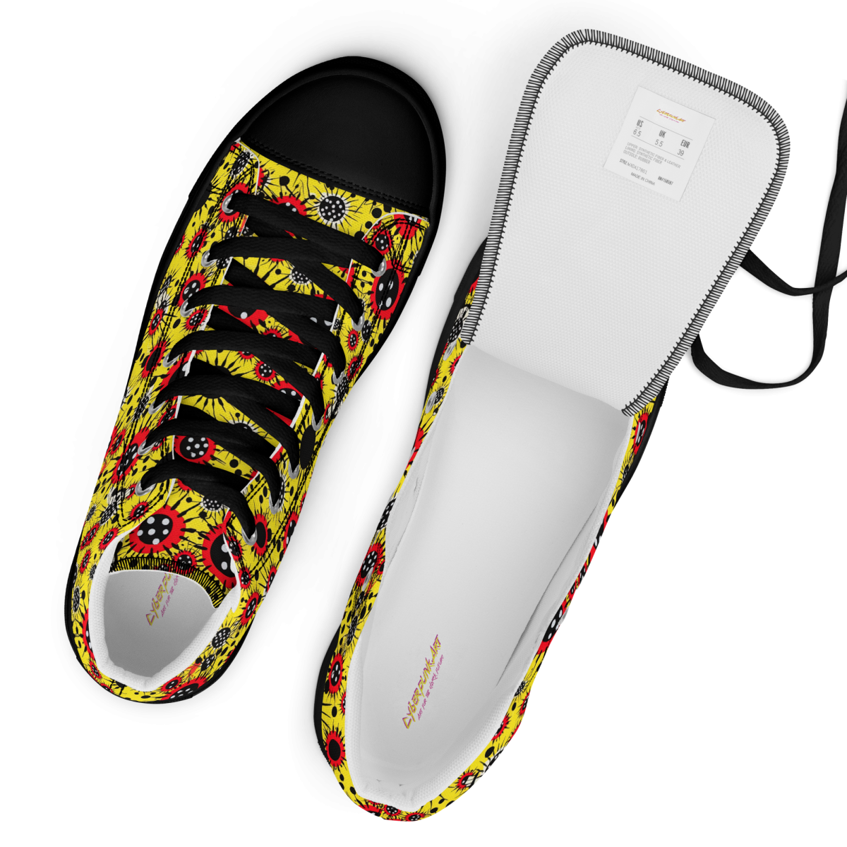 Virus Attack - Yellow/Red - Women’s Shoe - Image 2