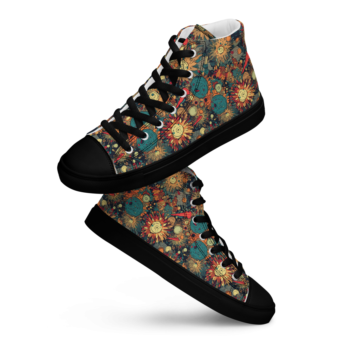 Flaming Fission - Blue/Yellow - Women’s Shoe - Image 6