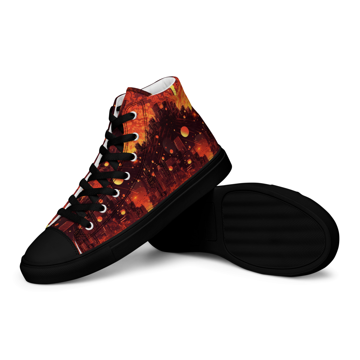 Spiral Flame - Orange/Black - Women’s Shoe - Image 7