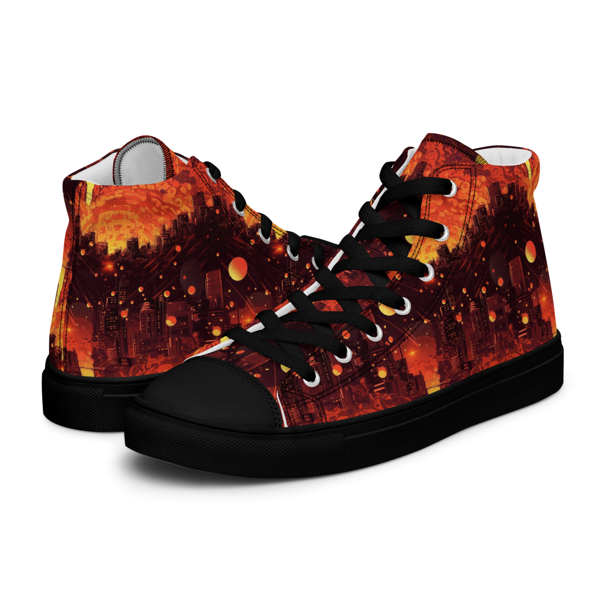 Spiral Flame - Orange/Black - Women’s Shoe - Image 9